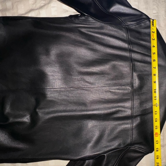 Men’s Daniel Cremieux (Dillard’s ) black lamb leather jacket - Picture 6 of 8